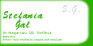 stefania gal business card