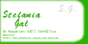 stefania gal business card